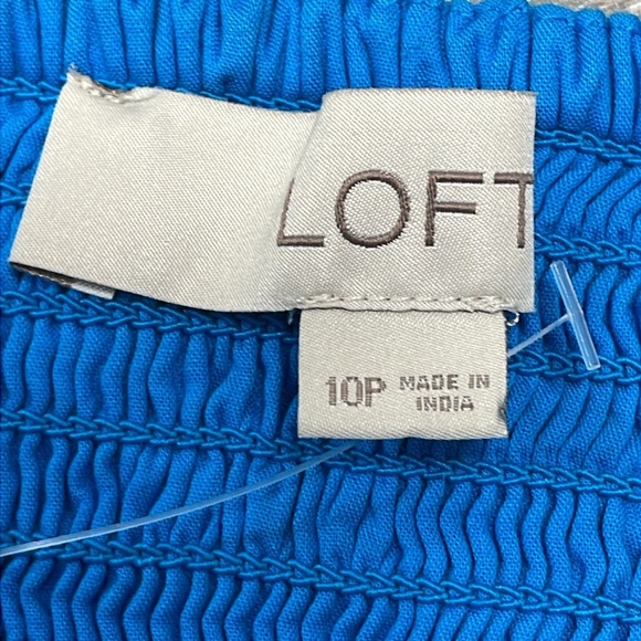 NWOT LOFT Keyhole Halter Midi Dress Turquoise 10P - Picture 16 of 16